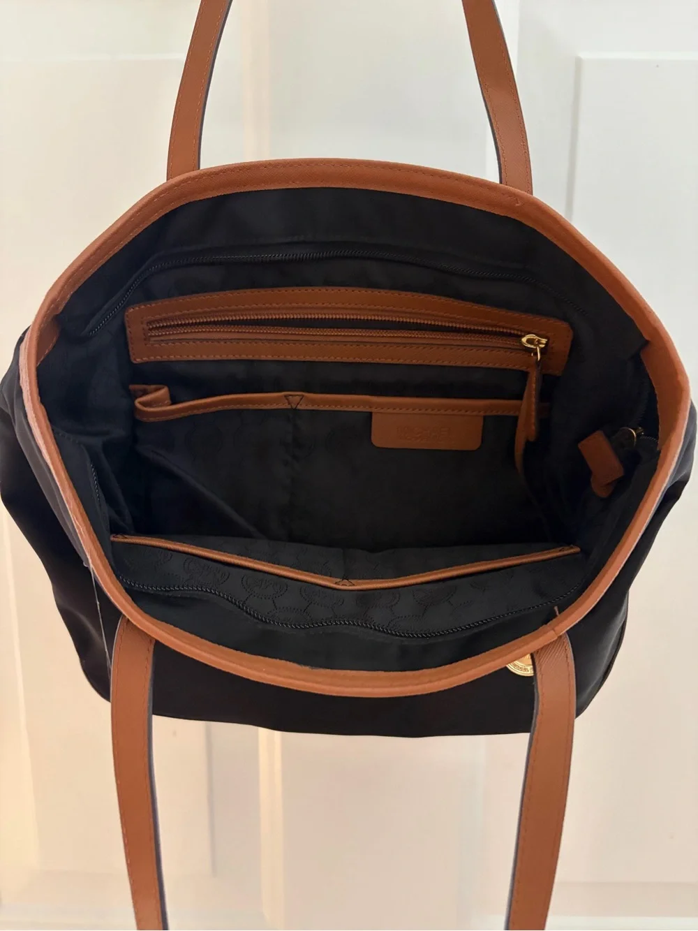 Michael Kors Kempton Black and Brown Tote
